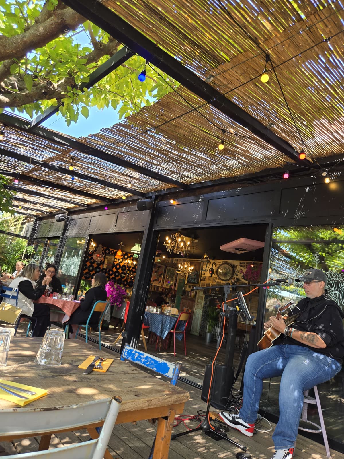 La terrasse pendant la prestation
